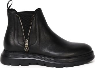 Giuliano Galiano Diamond Bufalo Enkellaarsjes - Heren - Chelseaboots - Zwart - 41 EU - Leer - Schoenen