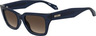 Moschino MOS216/S S9W/HA Womens Sunglasses Blue Size 53