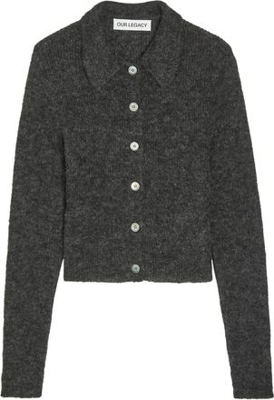 Our Legacy Mazzy Alpaca-blend Cardigan - Dark Grey - 34 (UK6 / XS)