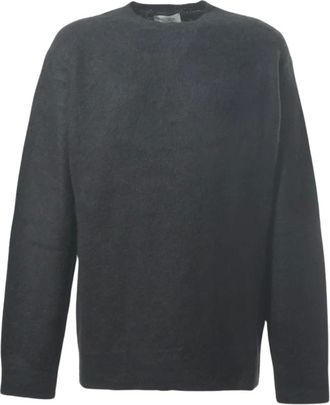 Laneus Maglione Girocollo Leggero - - Knitwear - Uomo - Nero - XL