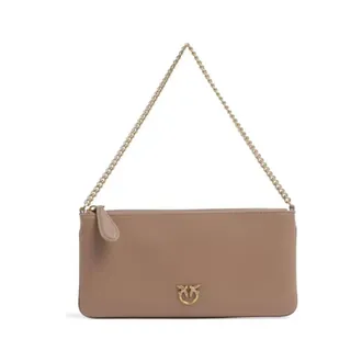 Pinko Pinko, Dames, Tassen, Beige, Maat: ONE Size Leer