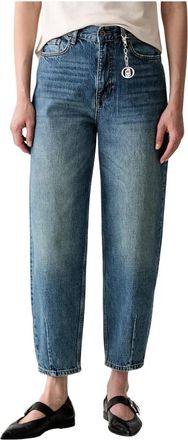 Liu Jo Pant.new Carrot H.w. - Dames - Loose Fit Jeans - Blauw - W26 - Katoen - Jeans
