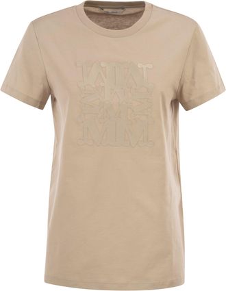 Max Mara Mxmgiovane T Shirt With Monogram Logo