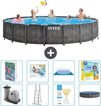 Intex Piscina Prism Frame Redonda - 549x122 Cm - 9-piezas S639