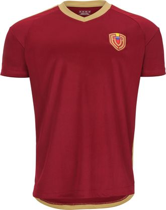 Generic Mens Camisa de la Vino Tinto Venezuela 2024 Soccer Fan Jersey, Maroon, Medium