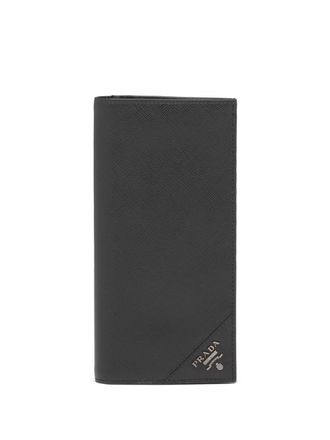 Prada large Saffiano leather wallet - Black
