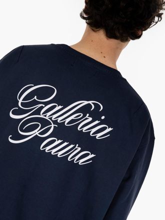 Danilo Paura Oversized crewneck galleria corsivo dark blue