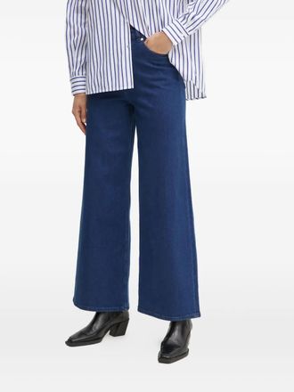 IVY OAK Jeans met wijde pijpen en riem - Blauw