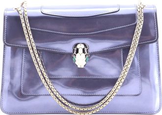 Bulgari Serpenti Forever Shoulder Bag Patent Medium