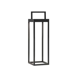 Rossini Illuminazione Lanterna Soon solare antracite a led da 2,2w a batteria IP54 h. 32,5cm