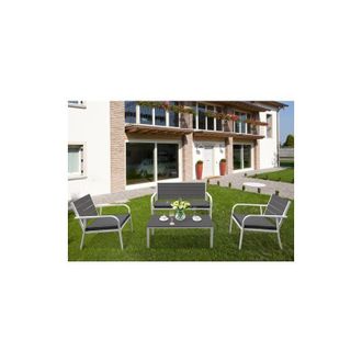 Papillon Papillon - salotto acciaio polywood giada arredo giardino