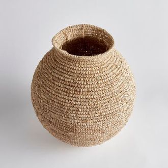Napa Home & Garden Remi Woven Vase Large in Beige at Nordstrom