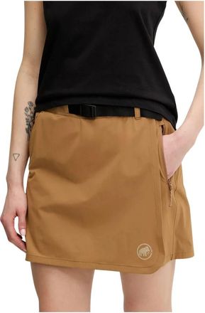 Mammut Trekkers Wrap Skort - Dames - Tenniskleding - Beige - S - Polyester - Fitness