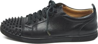 Christian Louboutin Sneakers Spike in pelle - Nero