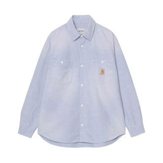 Carhartt Work in Progress L/S Painter Shirt - Heren - Casual Overhemden - Blauw - XL - Katoen - Overhemden