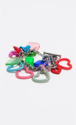 Bimba & Lola Multicolor hearts bracelet in Fuchsia at Nordstrom