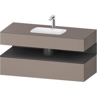 Duravit Qatego Lavabo Encastrado Con Base De Lavabo Consola, - Duravit