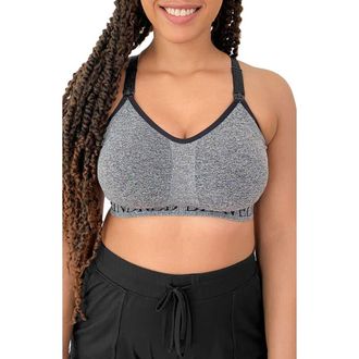 Kindred Bravely Busty Sublime Nursing Sports Bra - Fits Sizes 30E-40I in Grey Heather at Nordstrom, Size X-Large