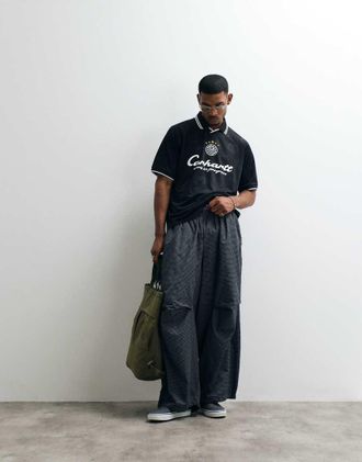 Carhartt Work in Progress Terrace Football - T-shirt nera-Nero