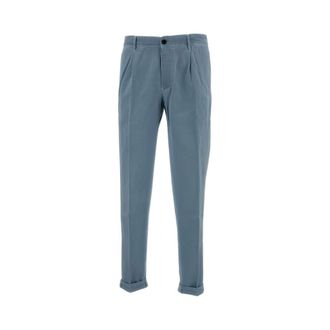 Incotex Pleated Trousers - male - Incotex - Chinos - Blue - W33 - Trousers