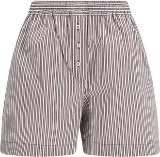 Brunello Cucinelli Multicolor Cotton Bermuda Womens Shorts
