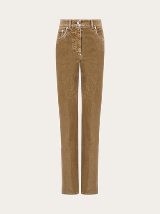 Ferragamo Women Five pocket trouser Beige