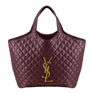 Saint Laurent Icare Tote - female - Saint Laurent - Shopping Bags - Red - ONE SIZE - Bags
