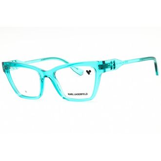 Karl Lagerfeld Ladies Blue Cat Eye Eyeglass Frames KL6135