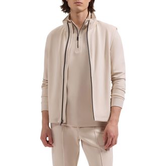 Bugatchi Soft Touch Tech Vest in Almond at Nordstrom, Size Xx-Large