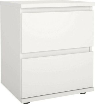 Dmora Mesita De Noche Albregio, Un Estante, 34x40.2x48.2h Cm Blanco