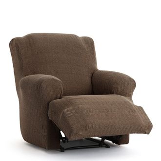 Eysa Funda de sill&oacute;n relax xl biel&aacute;stica marr&oacute;n 60 - 110 cm