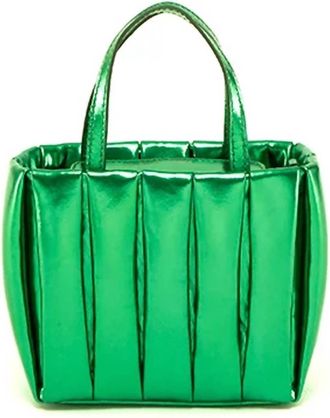 Themoir&egrave; Aria Laminated Bag In Grass Green