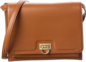 Ferragamo Trifolio Leather Shoulder Bag