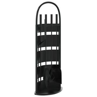 vidaXL Set De Herramientas Para Chimenea 5 Pzas Acero 23x15x66 Cm Vidaxl