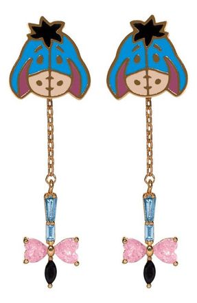 Girls Crew Disney Eeyore Dangle Earrings in Gold at Nordstrom