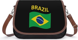 Generic Flag of Brazil Fashion Womens Crossbody Bags Novelty Handbag Shoulder Bag Purse