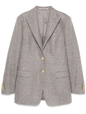 Tagliatore herringbone blazer - Grey
