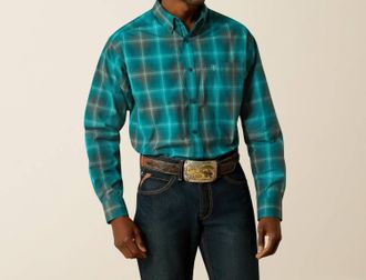 Ariat Pro Series Bear Classic Fit Shirt In Green