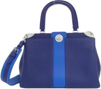 Louis Vuitton Pre-owned Astrid 2Way Handbag - Dames - Vintage Handtas - Blauw - ONE Size - Leer - Vintage