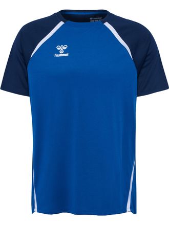 Hummel Trainingsshirt HUMMEL HMLLEAD 2.0 JERSEY S/S, Damen, Gr. L, blau (true blau, marine), Obermaterial: 100% Polyester, Shirts Trainingsshirt, regul&auml;re Pa