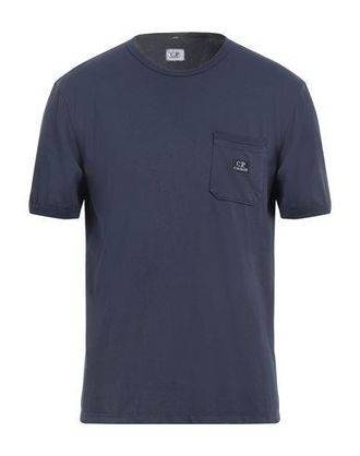 Tシャツ・カットソー C.P. COMPANY Men T-shirt Blue 18CMTS257A110302W 893 C.P. Company blue logo print crew t-shirt XL - Archivio85