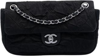 Chanel Pre-owned Mesh Shoulder Bag - Dames - Vintage Schoudertas - Zwart - ONE Size - Leer - Vintage
