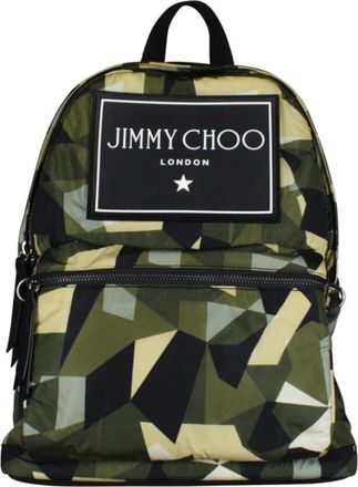 Jimmy Choo London Wilmer Rugzak - Heren - Rugzakken - Groen - ONE Size - Leer - Tassen