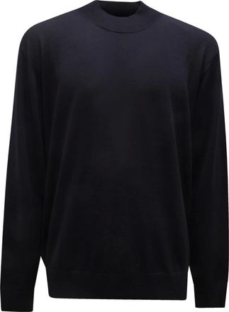Paolo Pecora Extrafine Merino Turtleneck Jumper - male - Paolo Pecora - Round-neck Knitwear - Blue - 2XL - Knitwear
