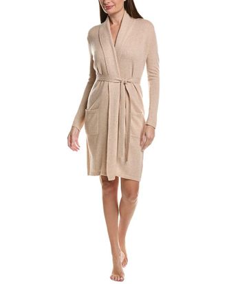 Sofiacashmere Classic Jersey Wool & Cashmere-Blend Robe