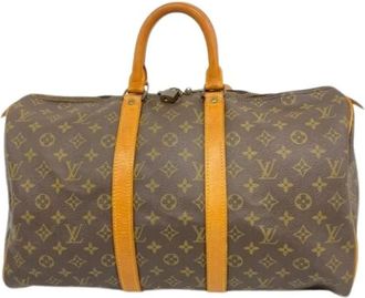 Louis Vuitton Vintage, unisex, Bruin, ONE Size, Pre-owned Weekendtas