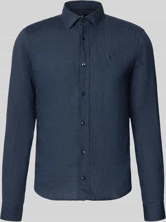 Joop Causal Fit Leinenhemd mit Kentkragen Modell Mike in Marine, Gr&ouml;&szlig;e XXL
