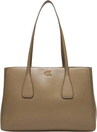 Calvin Klein Monogram Medium Work Tote Bag