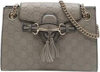 Gucci Pre-owned Cuoio borse-gucci - - Pre-owned - Donna - Grigio - ONE SIZE