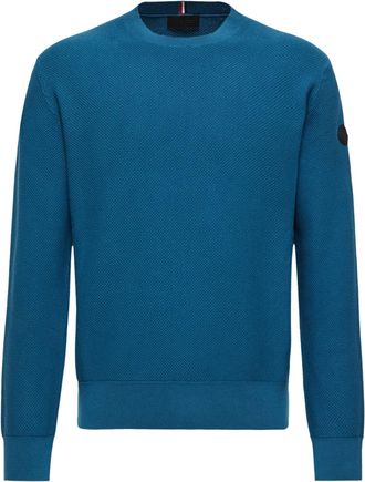 Moncler Moncler Cotton Knit Sweater, Men, Blue, Size: Xl